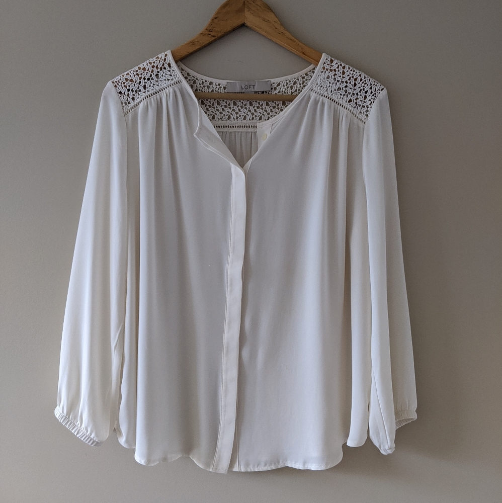 Loft Cream Blouse